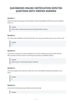 Quickbooks Online Certification Expected&NewLine;Questions With Verified Answers