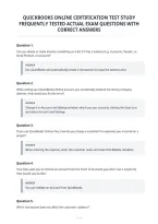 Quickbooks Online Certification Test Study&NewLine;Frequently Tested Actual Exam Questions With&NewLine;Correct Answer