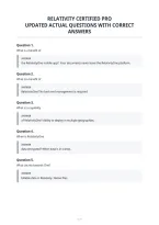 Relativity Certified Pro Updated Actual Questions With Correct Answers