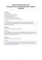 Relativityone Exam Test&NewLine;Updated Actual Questions With Correct&NewLine;Answers