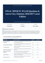 FINAL MPOETC EXAM Questions & Answer Key Solutions 2026&sol;2027 Latest Edition