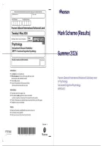 2026 Edexcel International AS Level Psychology Paper 1 Question Paper & Mark Scheme &lpar;PDF&rpar;