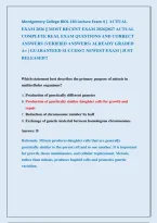 Montgomery College Biol 150 Lecture Exam 4 &vert; Actual &NewLine;Exam 2026 &vert;&vert; Most Recent Exam 2026&vert;2027 Actual &NewLine;Complete Real Exam Questions And Correct &NewLine;Answers &lpar;Verified Answers&rpar; Already Graded &NewLine;A&plus; &vert; Guaranteed Success&excl;&excl; Newest Exam &vert; Just &NewLine;Released&excl;&excl; 