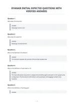 Ryanair Initial Expected Questions With&NewLine;Verified Answers