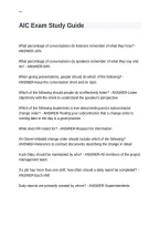 AIC Exam Study Guide&period;