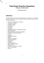 Final Exam Practice &period;Questions Principles of Data Science&period;