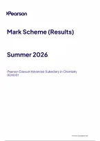 Edexcel AS Level Chemistry Paper 1 Mark Scheme 2026