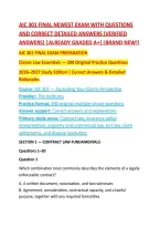 Aic 301 Final Newest Exam With Questions And Correct Detailed Answers &lpar;Verified Answers&rpar; &vert;Already Graded A&plus;&vert;&vert;Brand New&excl;&excl;