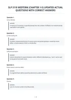 Slp 5110 Midterm &lpar;Chapter 1-5&rpar; Updated Actual&NewLine;Questions With Correct Answers&NewLine;