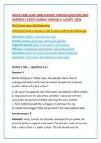 NCCCO CORE EXAM &lpar;2026&rpar; UPDATE Verified Questions And Answers &vert; Latest Already Graded A&plus; UPDATE &vert;2026