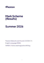 2026 GCSE EDEXCEL English Language Paper 1 INCLUDING Mark Scheme