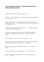 Hdfs Assignment 4 2026&sol;2027 &ndash; Human Development And Family Studies Study Guide
