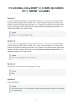 Sta 230 Final Exam Updated Actual Questions&NewLine;With Correct Answers