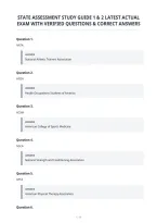 State Assessment Study Guide 1 & 2 Latest Actual&NewLine;Exam With Verified Questions & Correct Answers