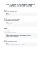 Step 1 Usmle Review Updated Actual Exam&NewLine;Questions And Correct Answers
