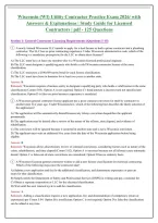 Wisconsin Utility Contractor Exam 2026-2027 QUESTIONS AND ANSWERS ALREADY GRADED A&plus;&period;&NewLine;100&percnt; Verified Solutions &vert; Updated Per Latest Guidelines &vert; Graded A&plus;