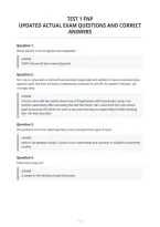 Test 1 Fnp Updated Actual Exam Questions And Correct Answers