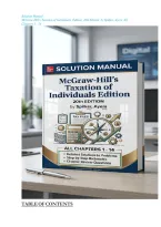solution manual for McGraw-Hill&rsquo;s Taxation of Individuals and Business Entities by Brian C&period; Spilker and Benjamin C&period; Ayers&comma; covering chapters 1 through 14&period; It includes detailed&comma; step-by-step solutions to key problems on individual and business