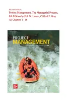 Complete Test Bank Project Management The Managerial Process 8th Edition Larson Questions & Answers with rationales &lpar;Chapter 1-16&rpar;