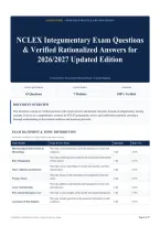 NCLEX Integumentary Exam Questions & Verified Rationalized Answers for 2026&sol;2027 Updated Edition