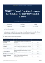 MPOETC Exam 1 Questions & Answer Key Solutions for 2026&sol;2027 Updated Edition