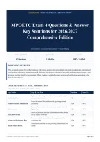 MPOETC Exam 4 Questions & Answer Key Solutions for 2026&sol;2027 Comprehensive Edition