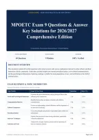 MPOETC Exam 9 Questions & Answer Key Solutions for 2026&sol;2027 Comprehensive Edition