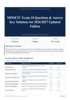 MPOETC Exam 10 Questions & Answer Key Solutions for 2026&sol;2027 Updated Edition