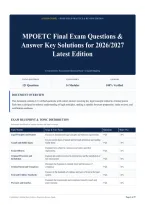 MPOETC Final Exam Questions & Answer Key Solutions for 2026&sol;2027 Latest Edition