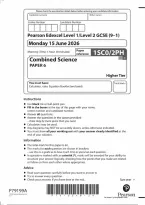 Edexcel GCSE Combined Science Paper 6 Higher Tier 2026