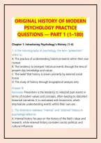  History of Modern Psychology &ndash; Psychology Exam Review