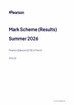 Edexcel GCSE French Paper 2 Mark Scheme 2026