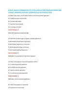 North Dakota Commercial Pesticide Applicators Exam Questions And &NewLine;Correct Answers &lpar;Verified Answers&rpar; Plus Rationales 