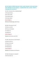Nr 283 Nr283 Pathophysiology Final Exam Version 1 2025 Questions  And Answers Plus Rationales &vert; Guaranteed Pass &vert; Latest Update &vert;  Chamberlain University