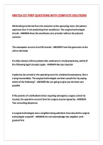 Nbstsa Cst Prep Questions With Complete Solutions &NewLine;