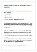 NBSTSA CST Exam Bundle Questions With Complete Solutions 