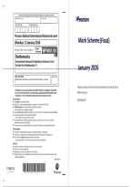 Edexcel International AS Level Further Mathematics Paper 1 &lpar;WFM01&sol;01&rpar; 2026 Past Paper & Mark Scheme PDF