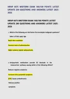 NRNP 6675 Midterm Exam Study Guide &vert; 100&sol;100 Verified Q&A &lpar;2025&sol;2026 Latest Update&rpar;