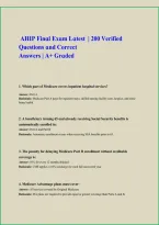 AHIP Medicare Final Exam &ndash; 200 Practice Questions and Answers
