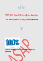 NRNP 6675 Midterm Exam Study Guide &vert; 100&sol;100 Verified Q&A &lpar;2025&sol;2026 Latest Update&rpar;