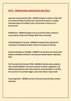 Mttc - Professional Knowledge And Skills