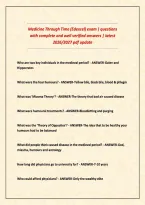 Medicine Exam Bundle &vert; Questions With Complete Solutions 