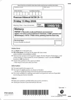 Edexcel GCSE History Paper 1&colon; Thematic study and historic environment Option 10&colon; Crime and punishment in Britain&comma; c1000-present and Whitechapel&comma; c1870-c1900&colon; crime&comma; policing and the inner city 2026