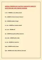Medical Terminology Exam Bundle - Questions With Verified Answers 