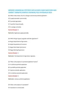 Oregon Commercial Pesticide Applicators Exam Questions And &NewLine;Correct Answers &lpar;Verified Answers&rpar; Plus Rationales 
