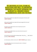 Ipf Referee Actual Exam All &NewLine;Questions And Well Elaborated &NewLine;Answers Top Rated Version For &NewLine;Already A&plus; Graded Highly &NewLine;Recommended &vert;New And Revised