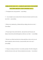 Lord Of The Flies Test  &vert; Complete Questions With Expert Solutions&vert; 2026-2027 Latest Updated&vert; &vert; Get A&plus;