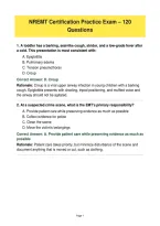NREMT Practice Exam&colon; 120 Questions with Answers