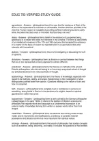 Educ 703 Verified Study Guide