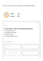Edu 703 - Educational Policy Questions With Verified Answers